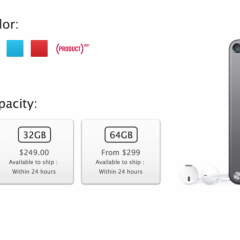 Apple、iSightカメラ搭載の「iPod touch」16GBモデル発表／最大8,000円の値下げ